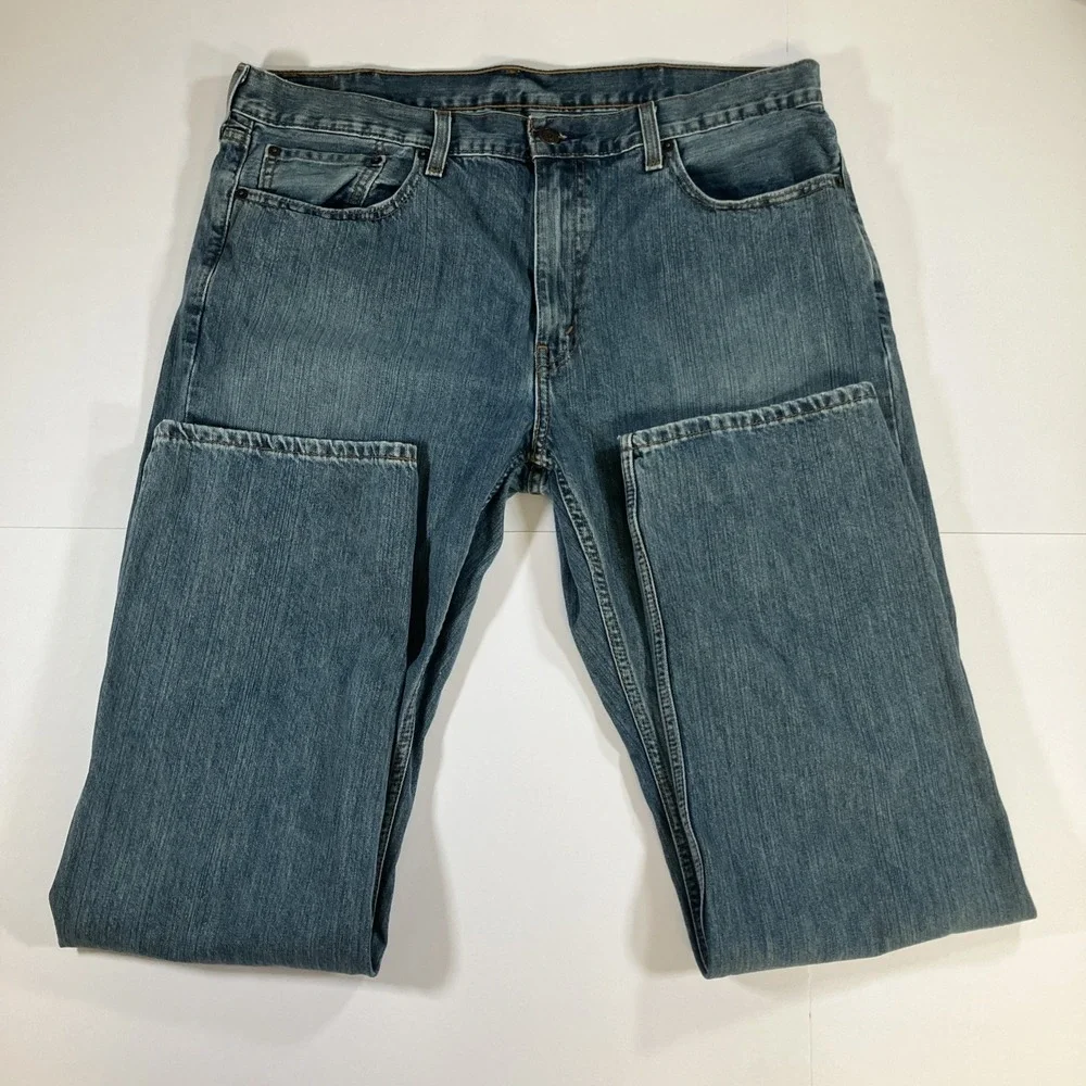 Levis 559 Jeans Mens 38x36 Blue Medium Wash Relaxed Straight Denim